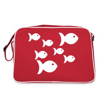 Pisces - Retro Bag - red/white - Back