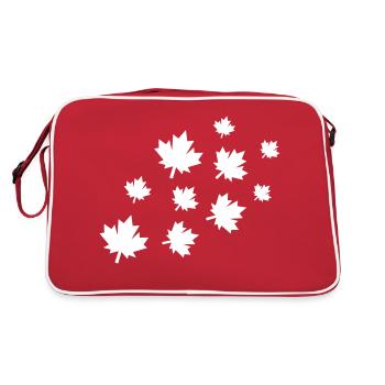 Feuilles d’érable - Sac Retro - rouge/blanc - Dos