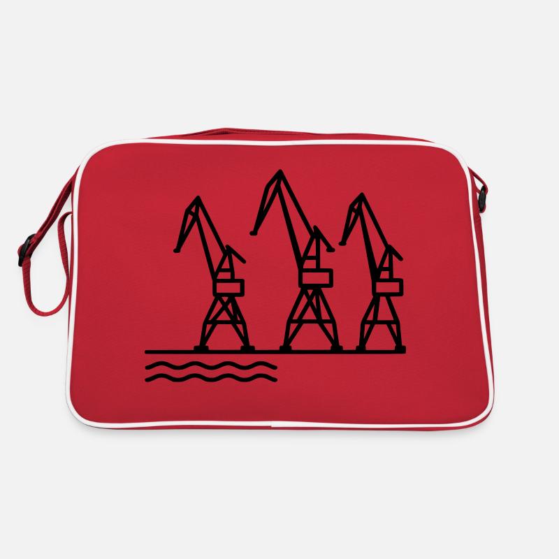 Szczecin minimalist crane architecture Retro Bag