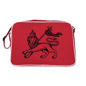 Lion of Judah - Retro Tasche - Rot/Weiß - Hinten