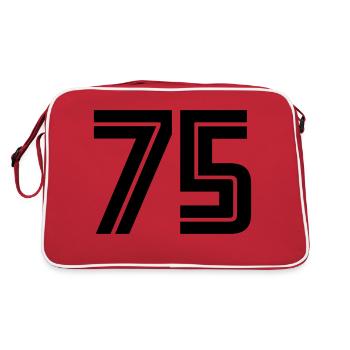 75 - Sac Retro - rouge/blanc - Dos