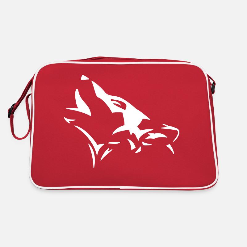 Howling Wolf Retro Bag
