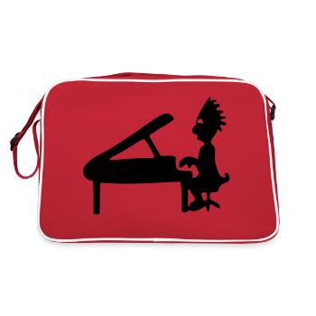 piano - Sac Retro - rouge/blanc - Dos