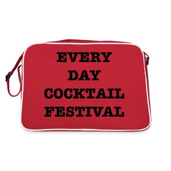 Every Day Cocktail Festival - Retro Bag - red/white - Back