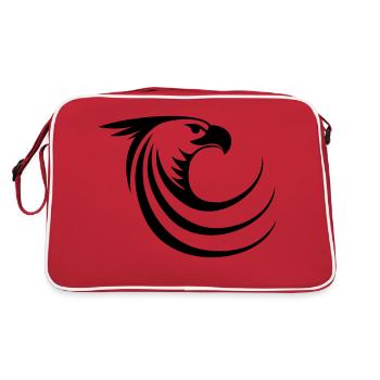Eagle like a phoenix - Retro Bag - red/white - Back