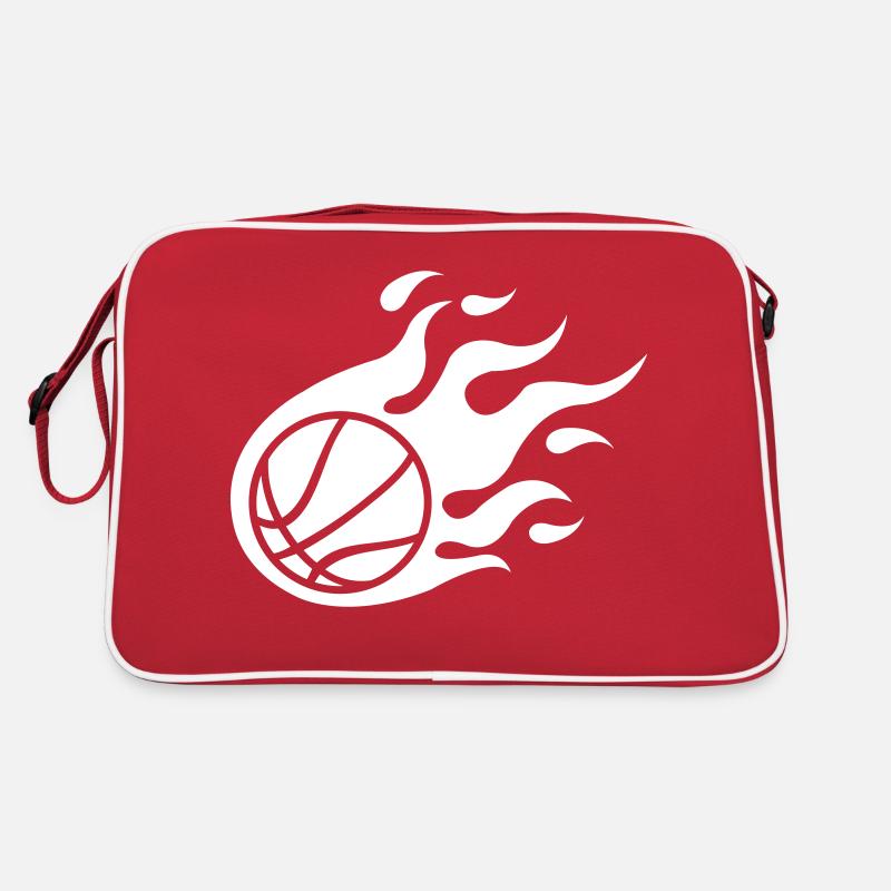 basketball fire Retro Tasche