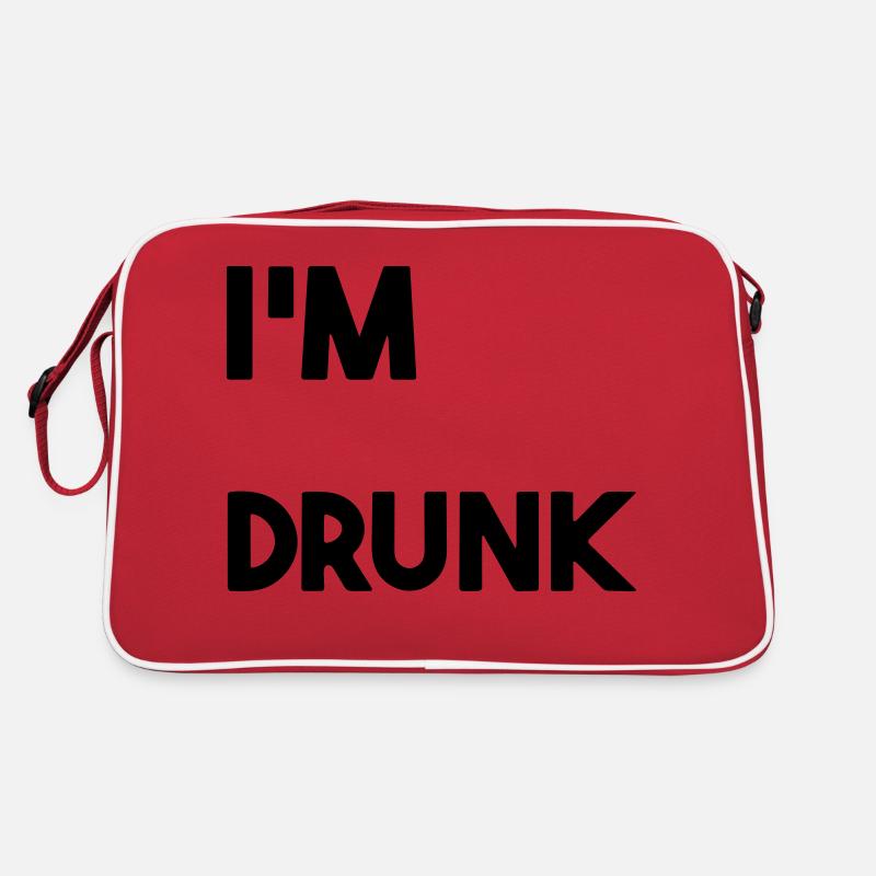 Ich bin betrunken. Retro Tasche