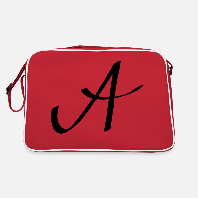 Logo A - Retro Tasche - Rot/Weiß