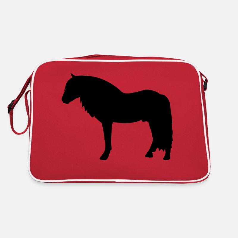 Schwarzwälder Kaltblut - Retro Tasche - Rot/Weiß