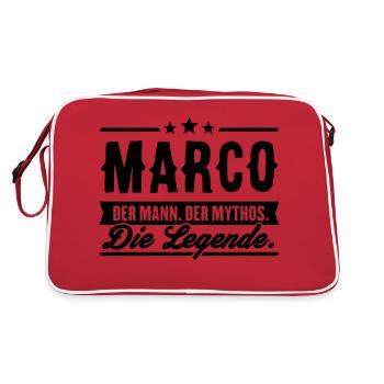 Man Myth Legend Marco - Retro Bag - red/white - Back