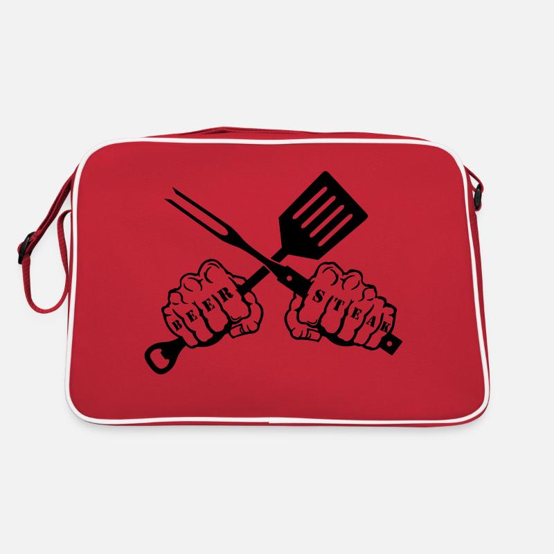 beer & steak Retro Tasche