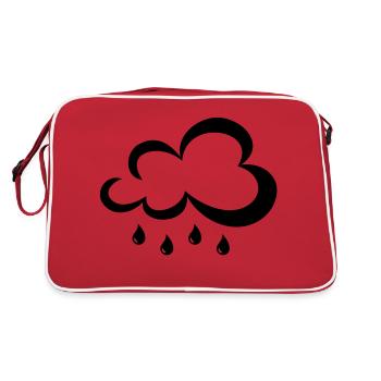 Rain cloud - Retro Bag - red/white - Back