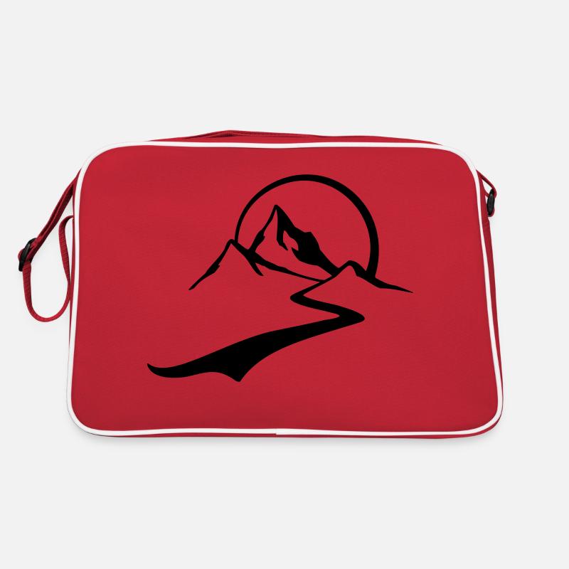 berg_tour - Retro Tasche - Rot/Weiß