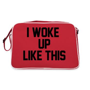 I woke up like this - Sac Retro - rouge/blanc - Dos