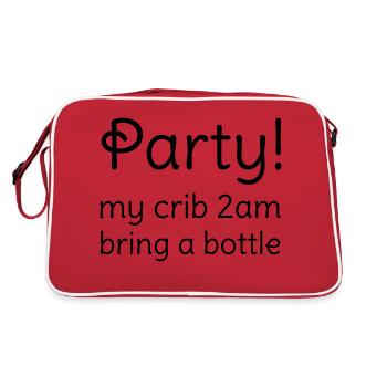 Party - Sac Retro - rouge/blanc - Dos