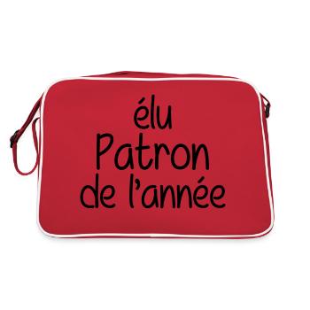 élu Patron de l'année ! - Sac Retro - rouge/blanc - Dos