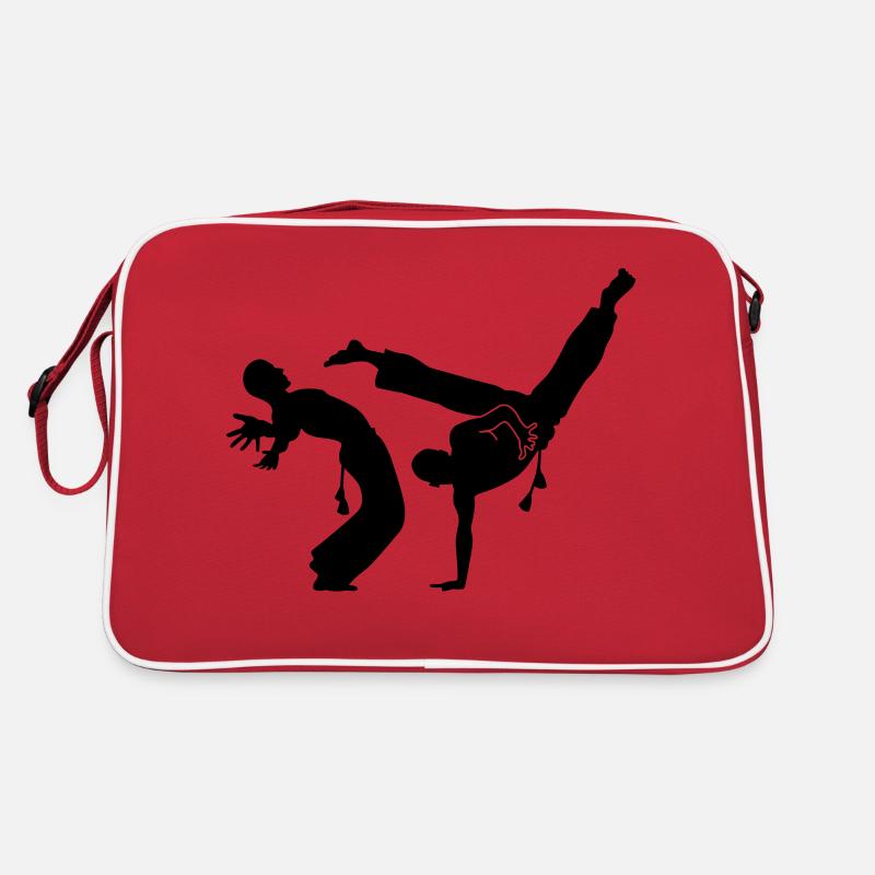 capoeira - Retro Tasche - Rot/Weiß