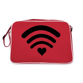 wifi amour - Sac Retro - rouge/blanc - Dos