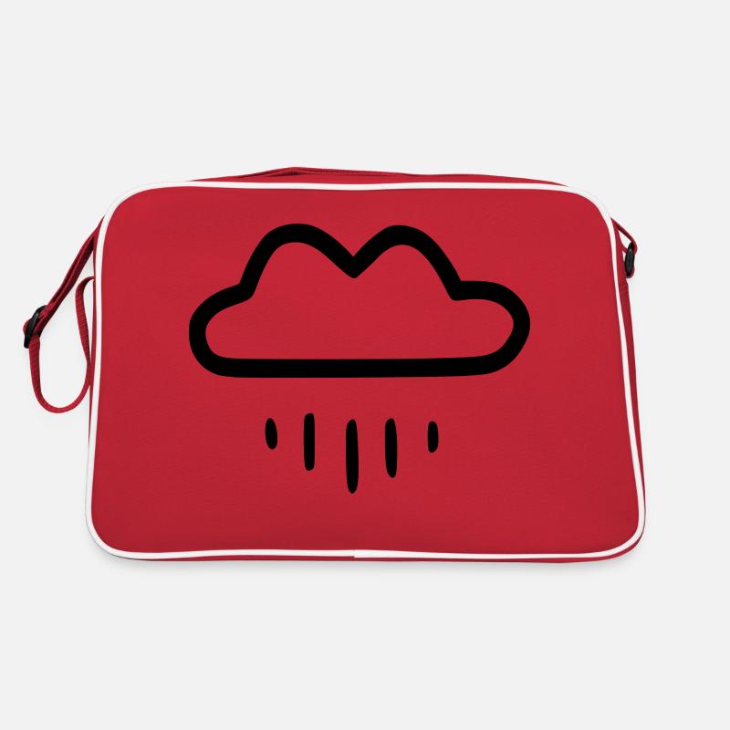 Simple rain cloud Retro Bag
