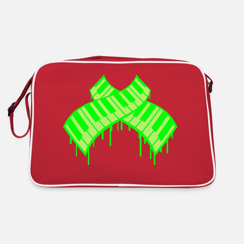 Graffiti Drop Piano Keys DJ Musical Instrument Retro Bag