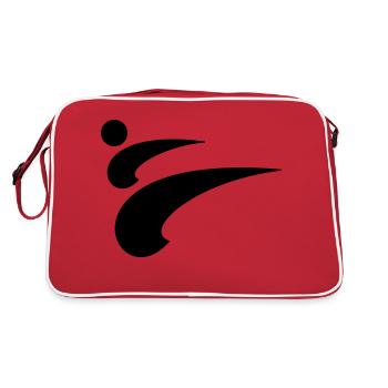 taekwondo kick - Sac Retro - rouge/blanc - Dos