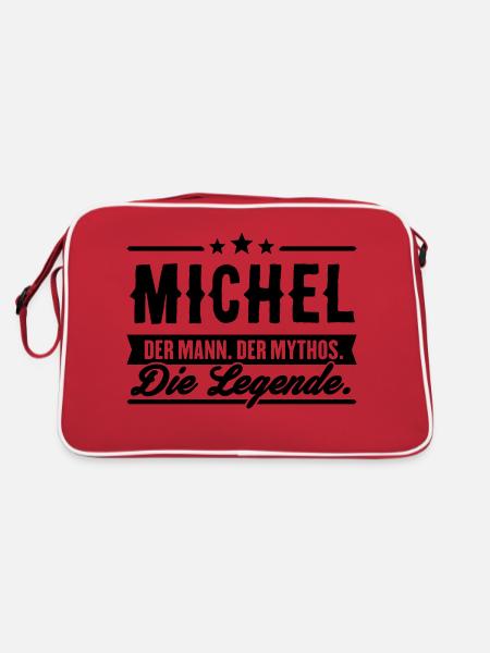 Man Myth Legend Michel - Retro Bag - red/white - Back
