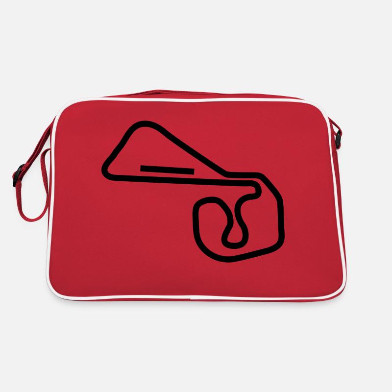 Schaltkreis Deutschland_c1 - Retro Tasche - Rot/Weiß
