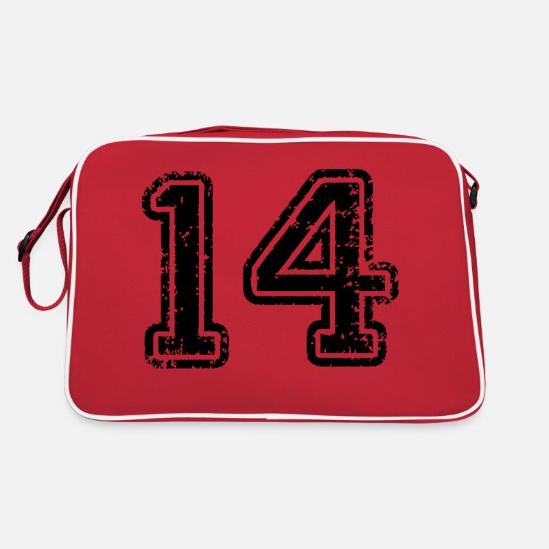 14 - Nummer Retro Tasche