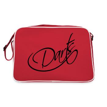 Darts Logo Design - Sac Retro - rouge/blanc - Dos