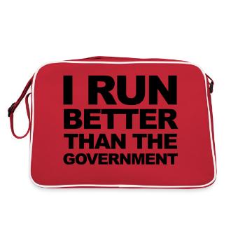 Run - Retro Tasche - Rot/Weiß - Hinten