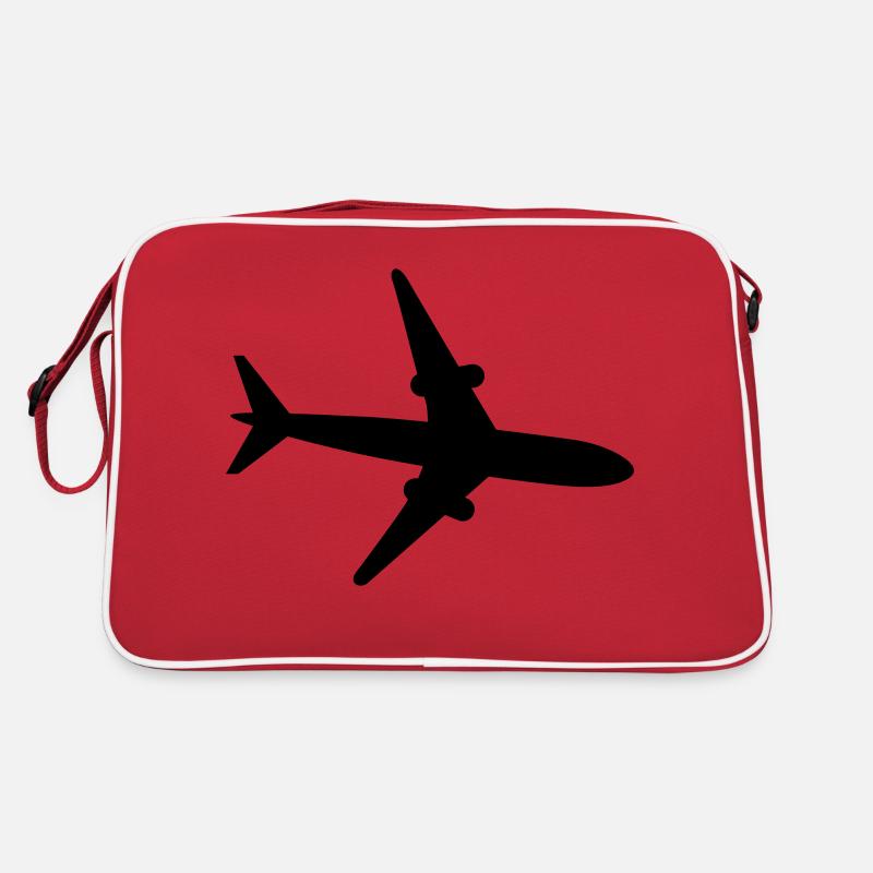 avion - Sac Retro - rouge/blanc