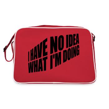 I Have No Idea - Retro Bag - red/white - Back