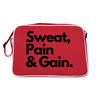 Gain de douleur de sueur - Sac Retro - rouge/blanc - Dos