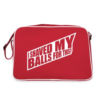 Je me suis rasé les couilles - Sac Retro - rouge/blanc - Dos