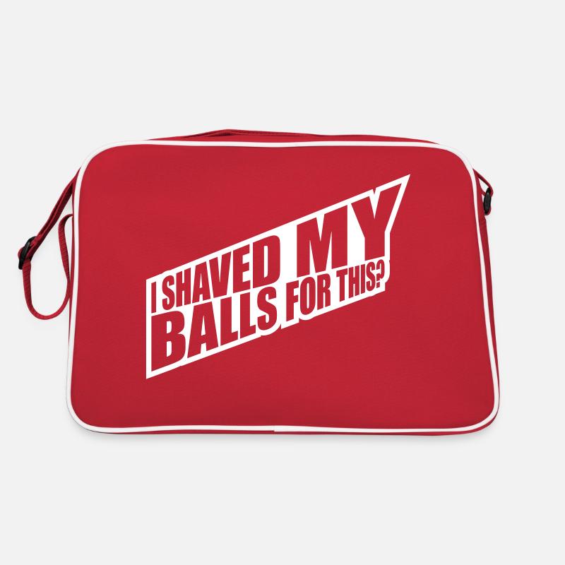 I shaved my balls Retro Bag