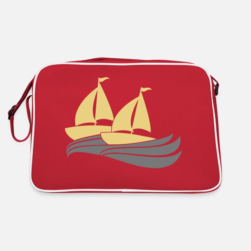 Deux navires Régate par équipe Régate de voile de compétition Sac Retro