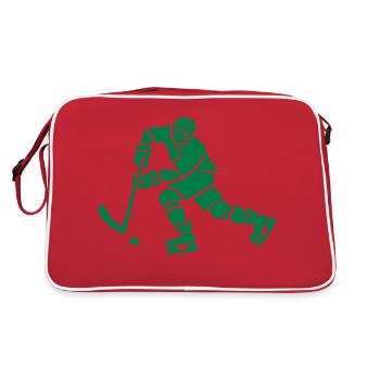 Joueurs de hockey - Sac Retro - rouge/blanc - Dos