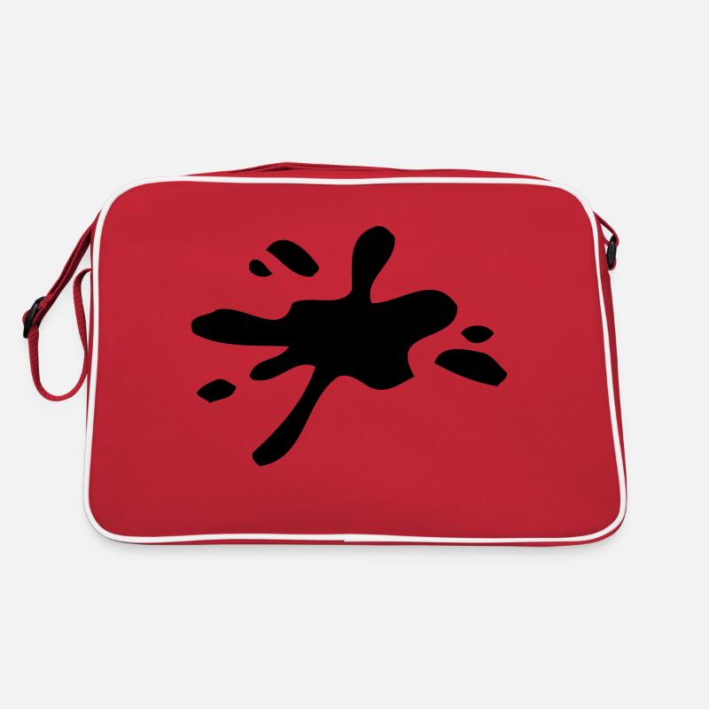 Klecks - Retro Tasche - Rot/Weiß