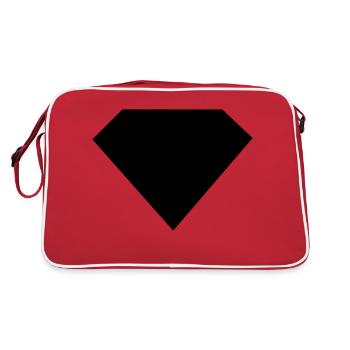 Diamant - Juwelier - Retro Tasche - Rot/Weiß - Hinten