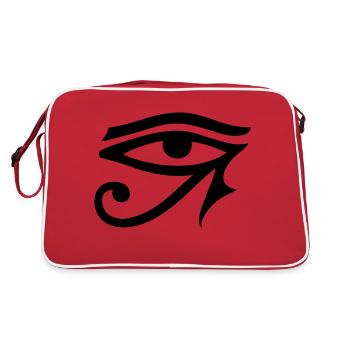 Eye Of Horus - Retro Tasche - Rot/Weiß - Hinten