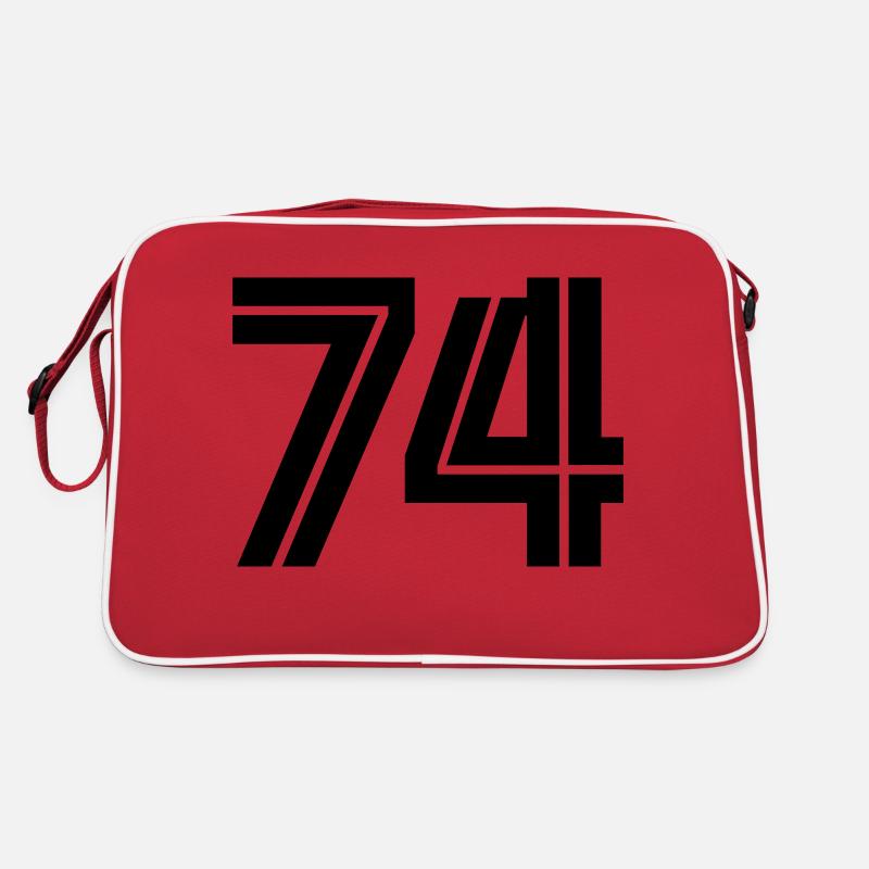 74 - Retro Tasche - Rot/Weiß