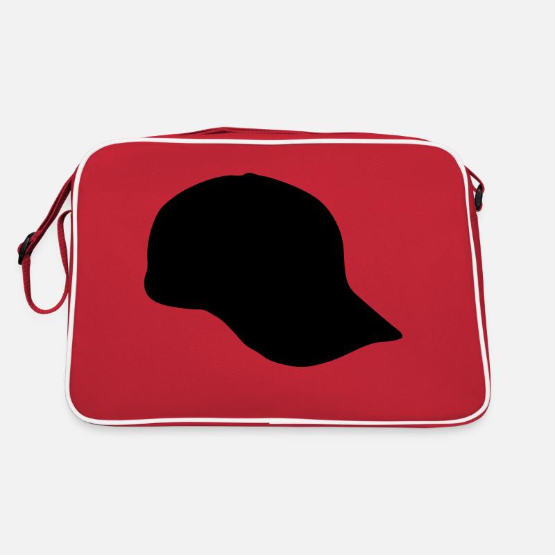 casquette - Sac Retro - rouge/blanc
