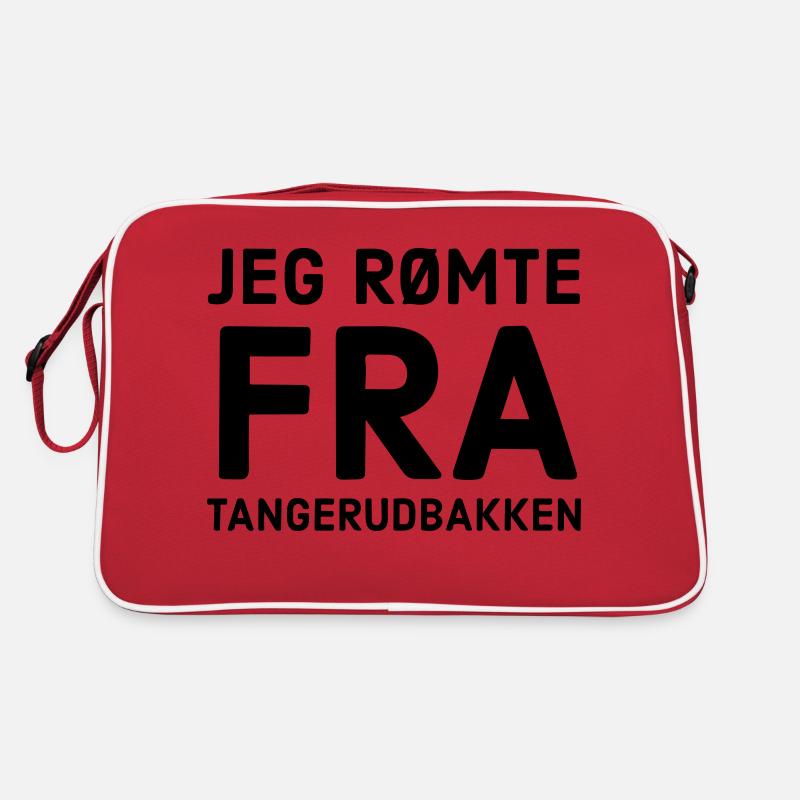 Ich bin aus Tangerudbakken geflohen Retro Tasche