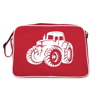Tractor - Retro Bag - red/white - Back