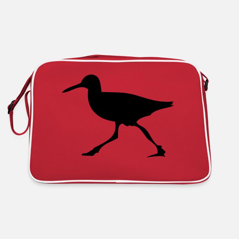 Laufvogel - Retro Tasche - Rot/Weiß