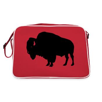 Bison - Retro Bag - red/white - Back