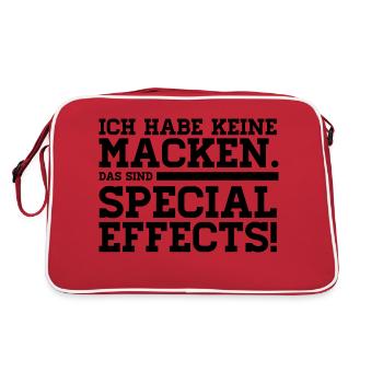 I HAVE NO MACKEN - THESE ARE SPECIAL EFFECTS! - Retro Bag - red/white - Back
