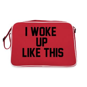 I woke up like this - Sac Retro - rouge/blanc - Dos