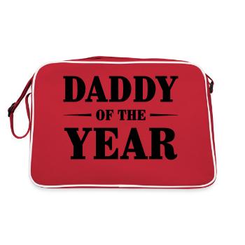 Dad / Daddy / Papa / Vati / Pappa / Fête des pères - Sac Retro - rouge/blanc - Dos