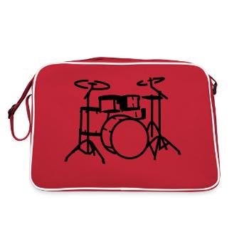 drums - Retro Bag - red/white - Back